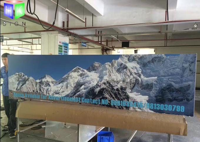 Caja de luz de la publicidad de cartel de la tela del aeropuerto 5000 x 2000 x 80 milímetros de gran tamaño