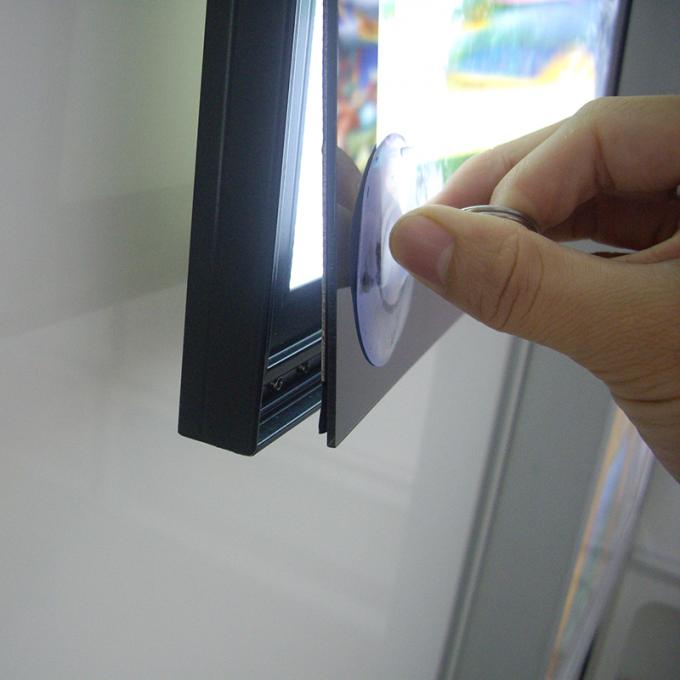 El doble echó a un lado Lightbox con el marco rápido, pantalla fina de acrílico de la luz del LED