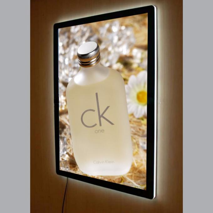 Marco curvado caja de luz de acrílico del marco LED del cartel para el anuncio de los hoteles