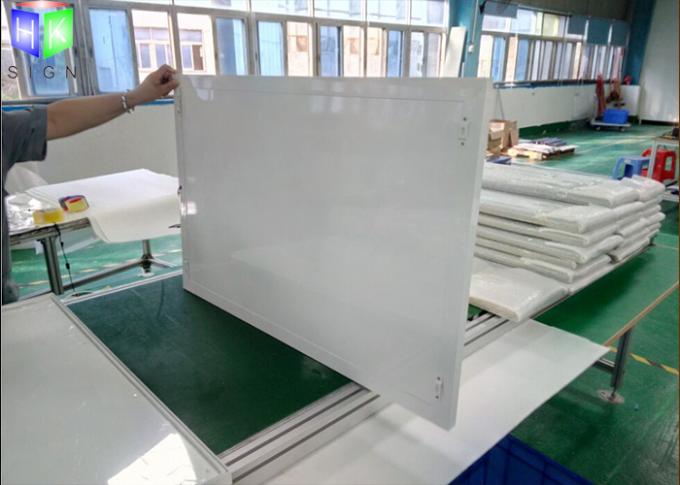 Exhibición de aluminio de la publicidad de la caja de luz de la materia textil Frameless LED para la muestra del marco
