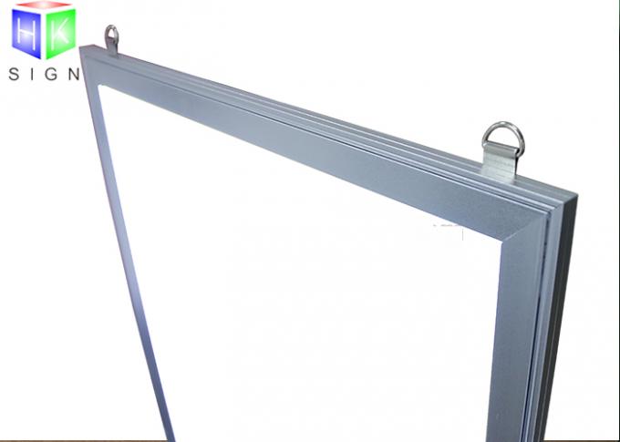 Pulgadas rápidas llevadas abiertas fáciles de marco del metal plateado de la caja de luz 24 x 36 del marco de la carga delantera