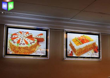 China Montaje en la pared de acrílico retroiluminado de la hoja del menú de la caja de luz delgada de encargo del cristal LED fábrica