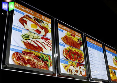 China Tablero cristalino del menú del anuncio LED, caja de luz retroiluminada 24 x 36 del tablero del menú fábrica