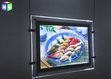 China Anuncio echado a un lado doble magnético de la caja de luz del LED para el tablero del menú 240 voltios 50 herzios fábrica
